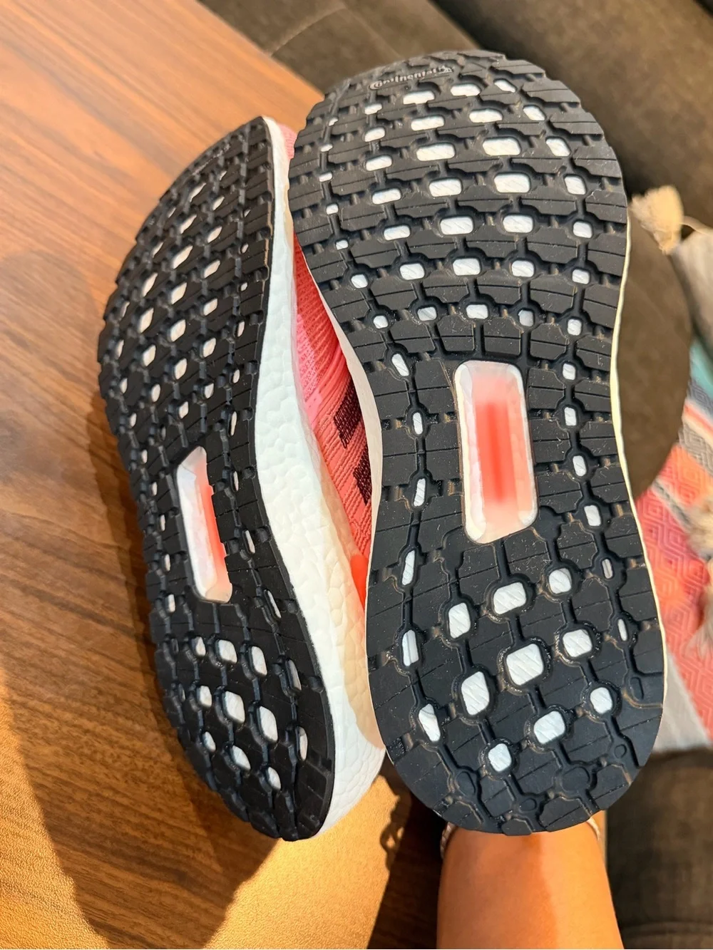 Like New adidas Ultraboost 20 Running Shoes Coral Pink knits